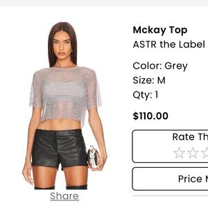 Silver Sparkle Top with crop tank